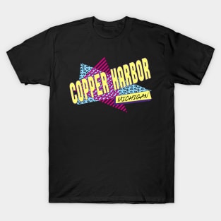 Copper Harbor Michigan 90's Vintage Nineties Costume Party T-Shirt